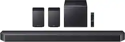 Samsung - Q-Series Soundbar HW-Q990F 11.1.4 ch w/ Subwoofer and Rear Speaker - Graphite Black - Front_Zoom