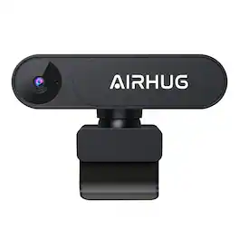 AIRHUG - 2K Webcam No Mic with Privacy Cover for Computer,USB Plug & Play, Without Audio, 78° Wide-Angle for Conferencing