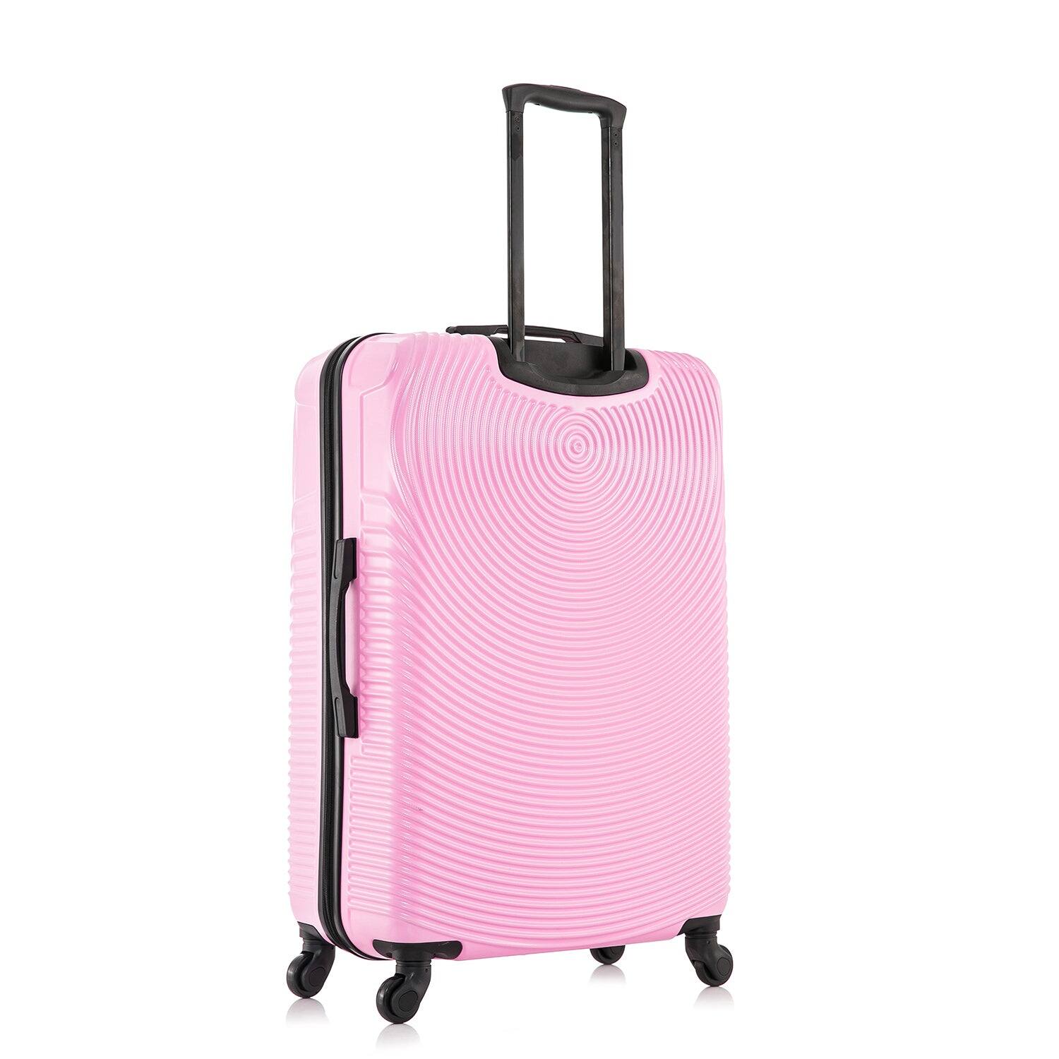 Alt View 1. DUKAP - Inception Lightweight Hardside Spinner 3 Piece Luggage Set  20"/24"/28" - PINK.