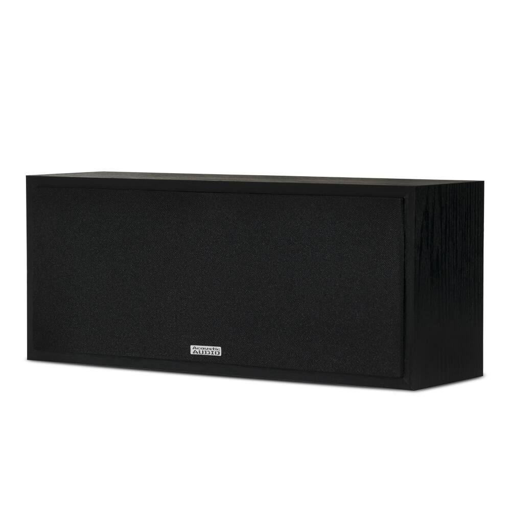 Acoustic Audio by Goldwood - Psc-43 Dual 4" 2-Way Center Channel Loudspeaker 150 Watt - Black