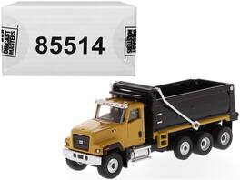 CAT Caterpillar CT681 Dump Truck "High Line" Series 1/87 (HO) Scale Diecast Model by Diecast Masters - Yellow and Black
