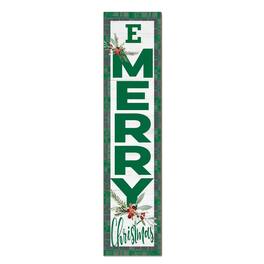 Jardine - Eastern Michigan Eagles 12'' x 48'' Outdoor Merry Christmas Leaner - White