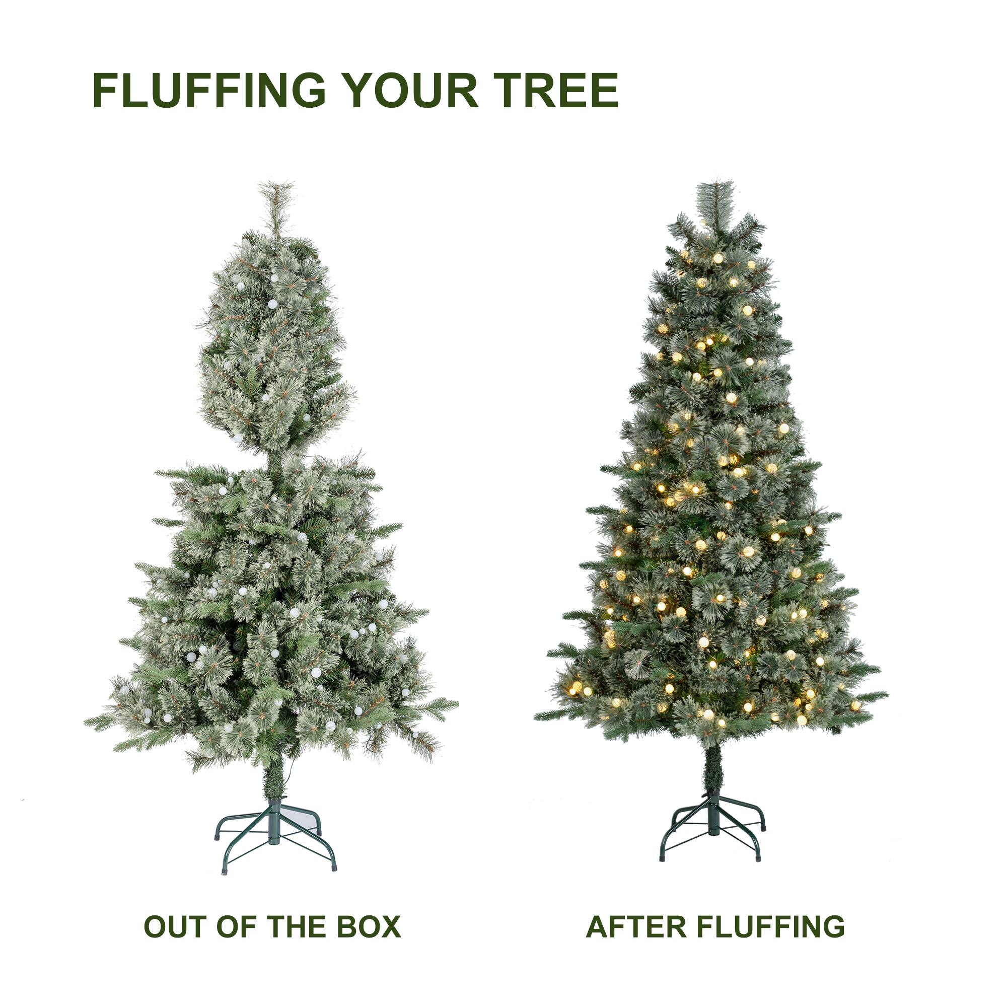 FLUFFING YOUR TREE

OUT OF THE BOX

AFTER FLUFFING