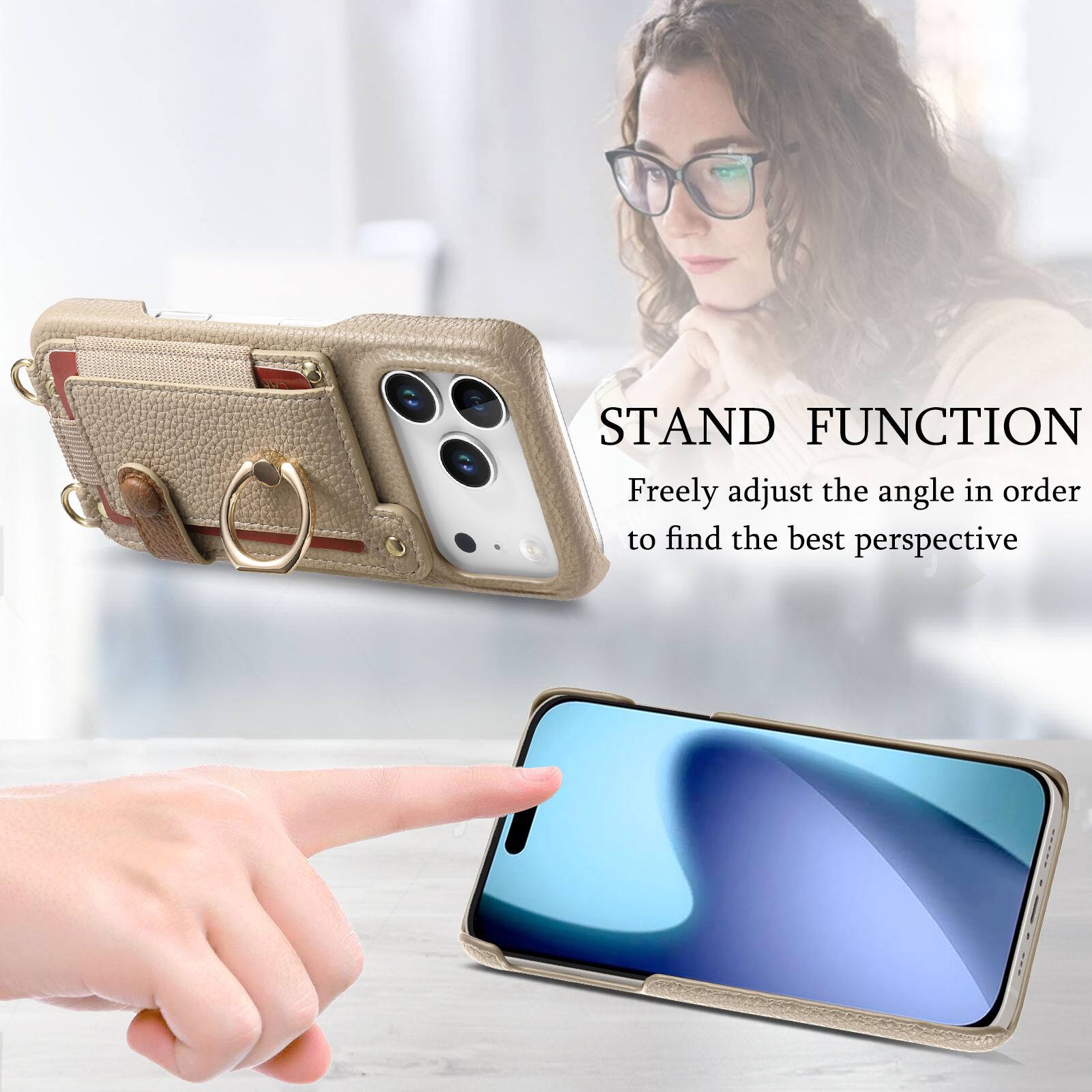 STAND FUNCTION  
Freely adjust the angle in order to find the best perspective