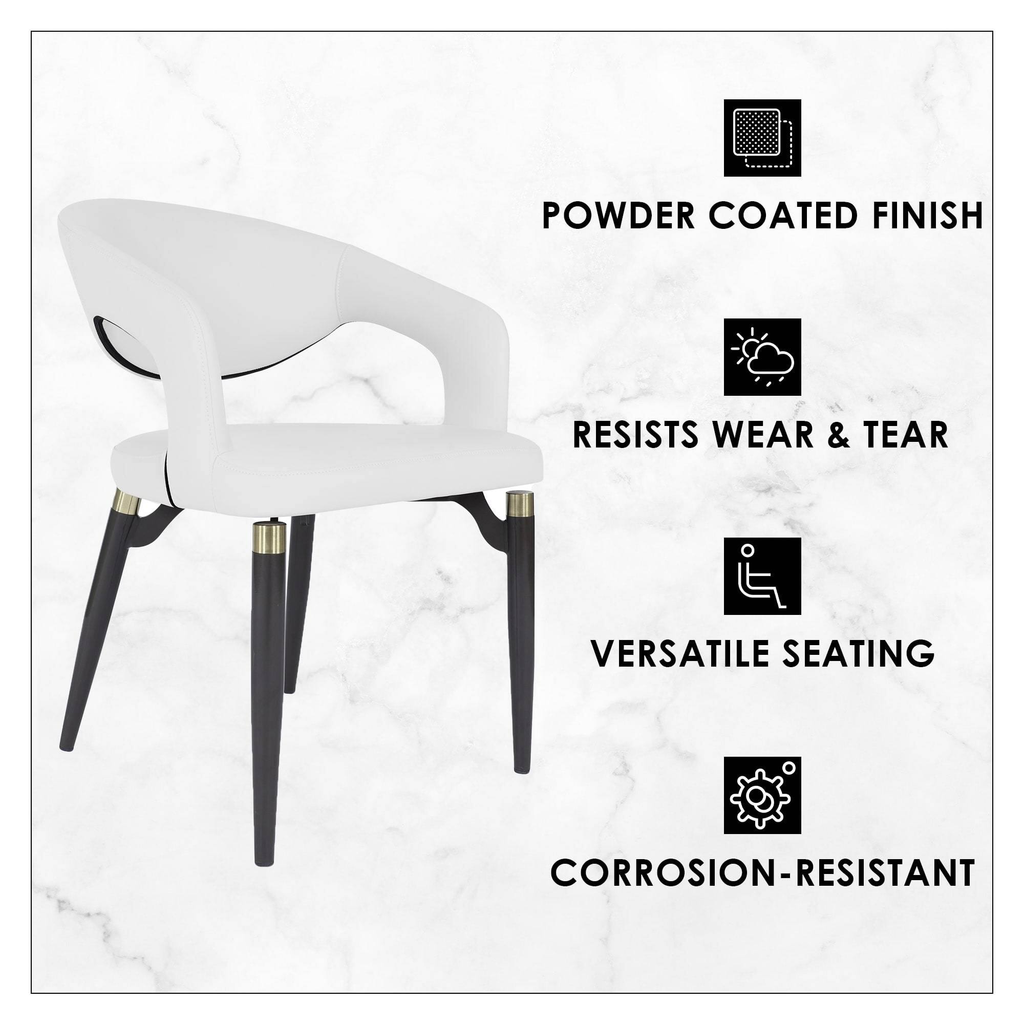 POWDER COATED FINISH  
RESISTS WEAR & TEAR  
VERSATILE SEATING  
CORROSION-RESISTANT