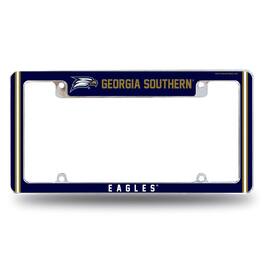Rico Industries - Georgia Southern Eagles Chrome Metal License Plate Frame with Full Frame Team Color Graphics - Multi