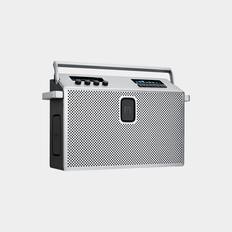 Front. MONDO - Large Portable Bluetooth Speaker - 96W Powerful Sound, Bluetooth 5.3, Auracast, Karaoke Function - Metal grey.
