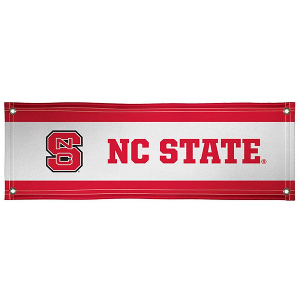 Front. Victory Corps - NC State Wolfpack 2' x 6' Vinyl Alternate Logo Banner - Multicolor.