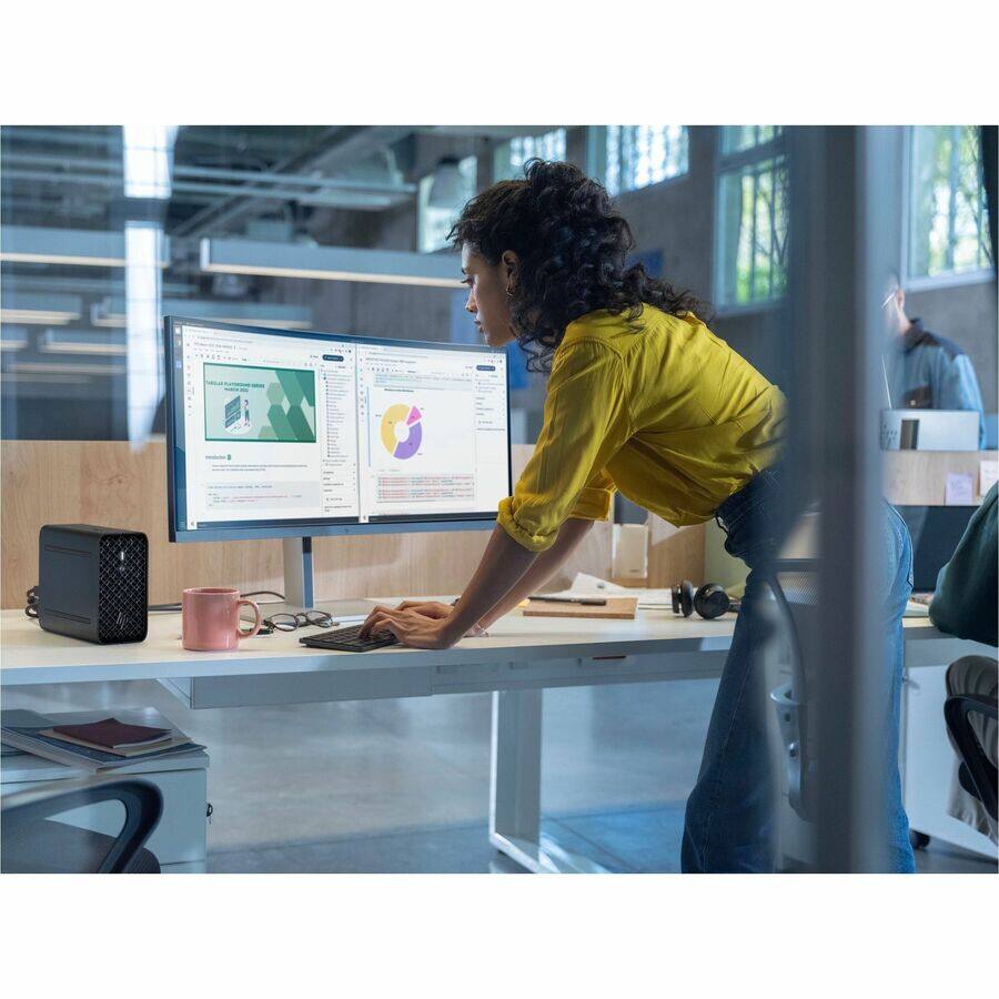 Alt View 1. HP - HP Z2 Mini G1a Workstation - 1 x AMD Ryzen AI MAX PRO 380 - 32 GB - 1 TB SSD - Mini PC - Jet Black - AMD Chip - Windows - Black.