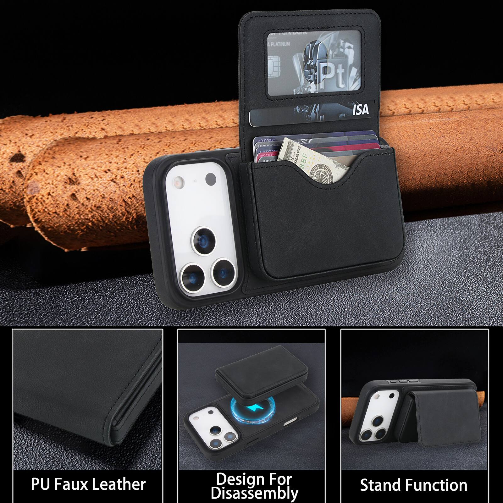 PLATINUM Pt ISA Un2 ecor MS 88F PU Faux Leather Design For Disassembly Stand Function