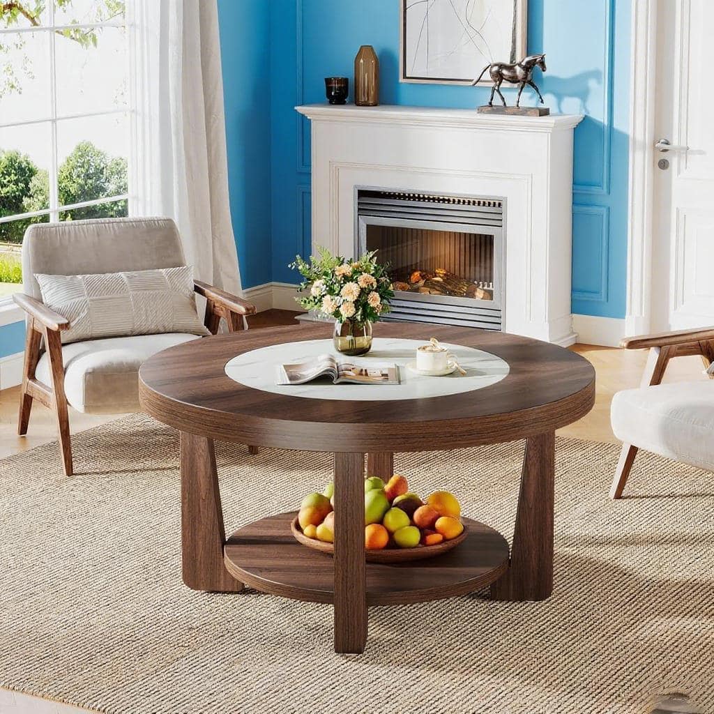 SlickBlue - Rattan Table?Coffee Table - Multi