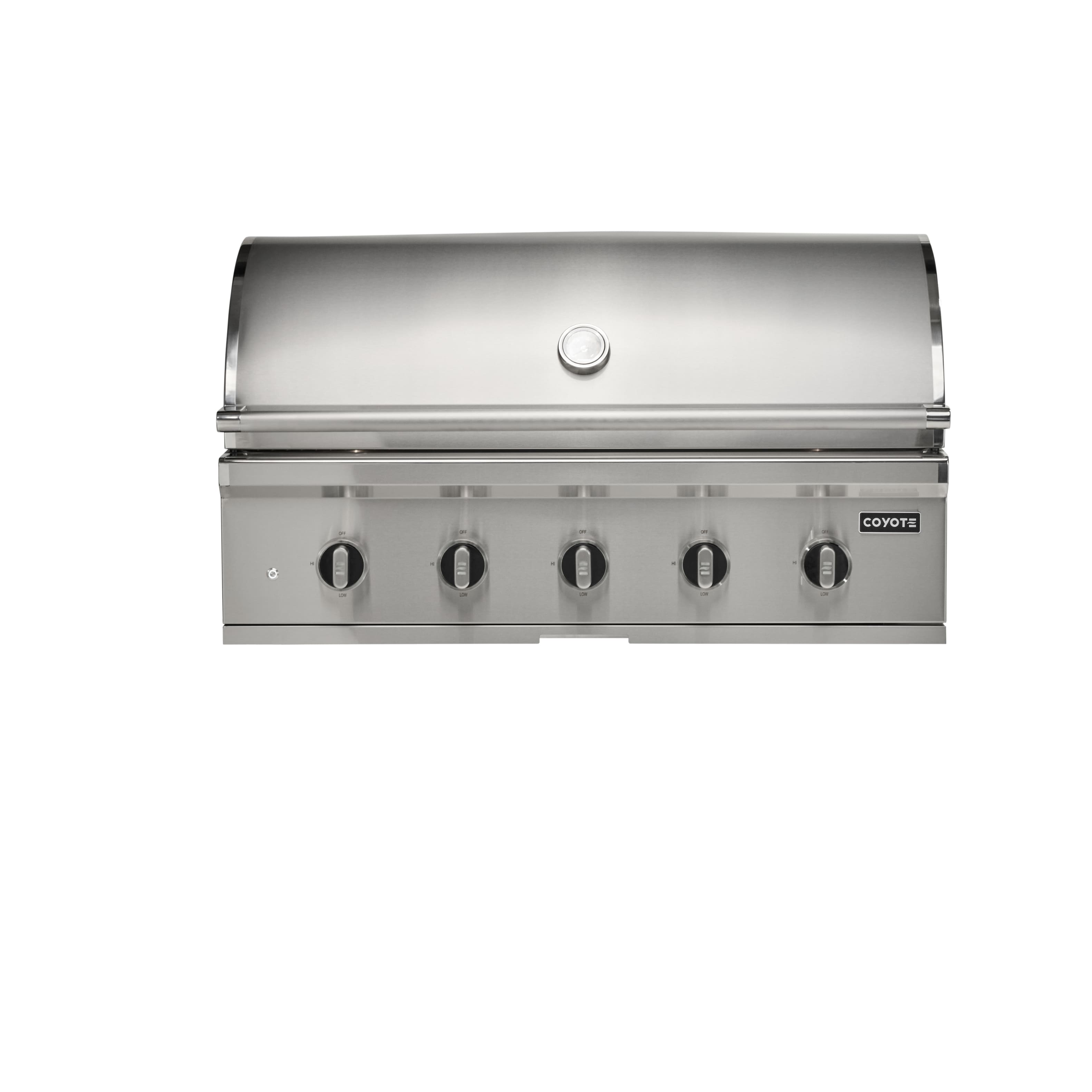 42" Coyote Outdoor Living CL-Series Built-In Natural Gas (NG) Grill - Stainless Steel - Front_Zoom
