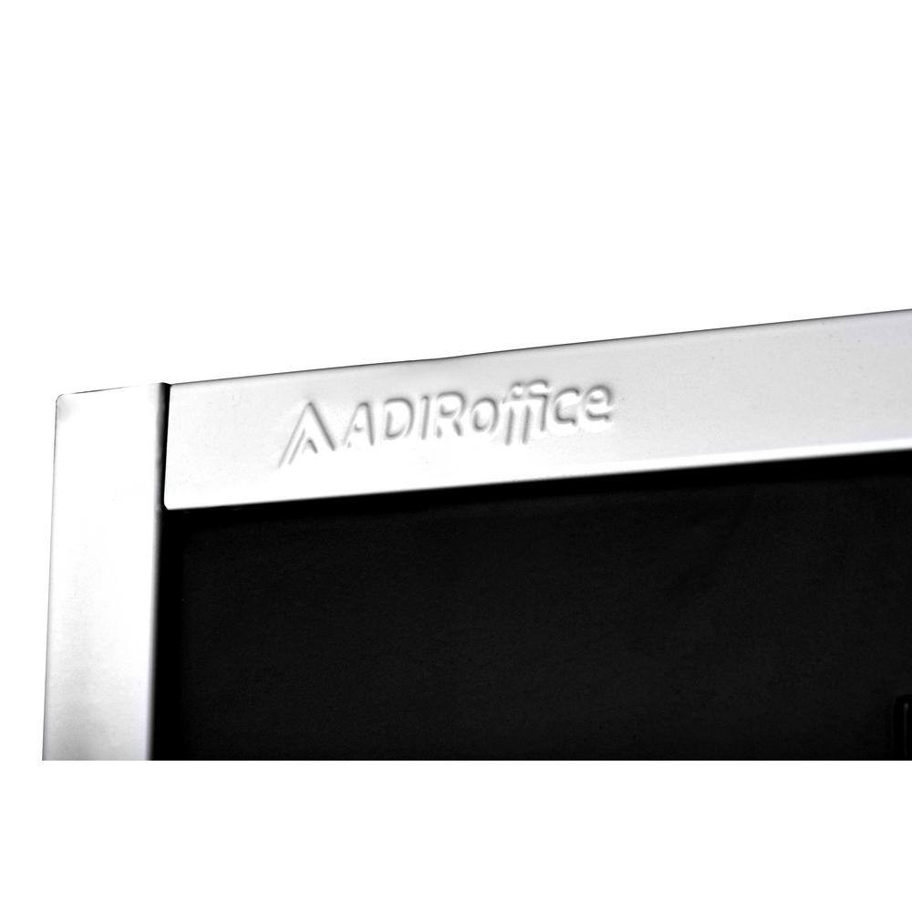 Alt View 1. AdirOffice - Storage Locker 629-Series 72" H 1-Tier Steel Key Lock 2-Shelf Locker with Key Lock - Black.