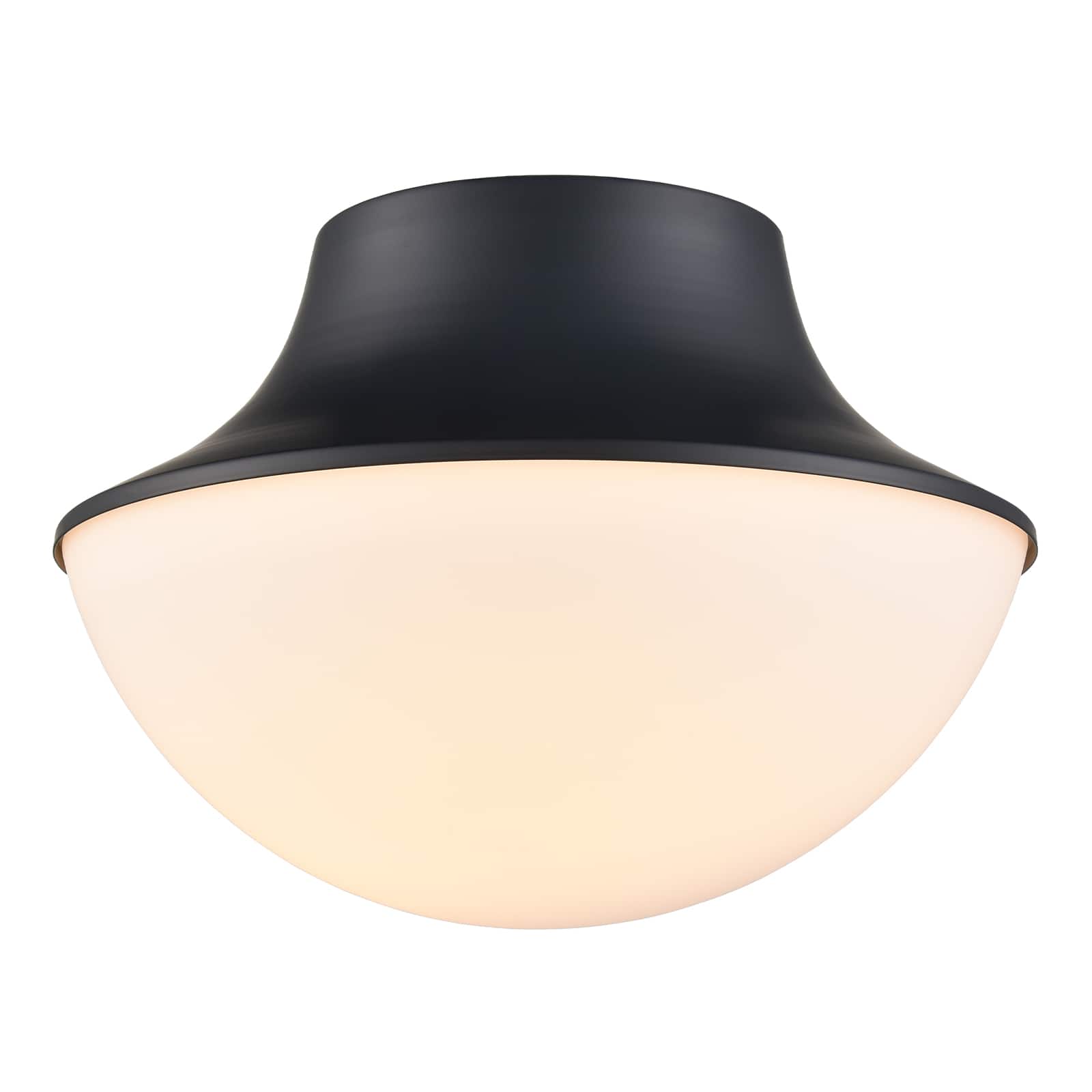 MOOSE - Modern Matte Semi Flush Mount Ceiling Light Fixture - Black