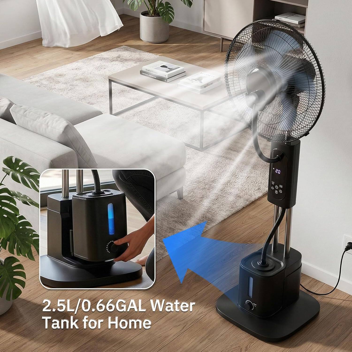 2.5L/0.66GAL Water Tank for Home