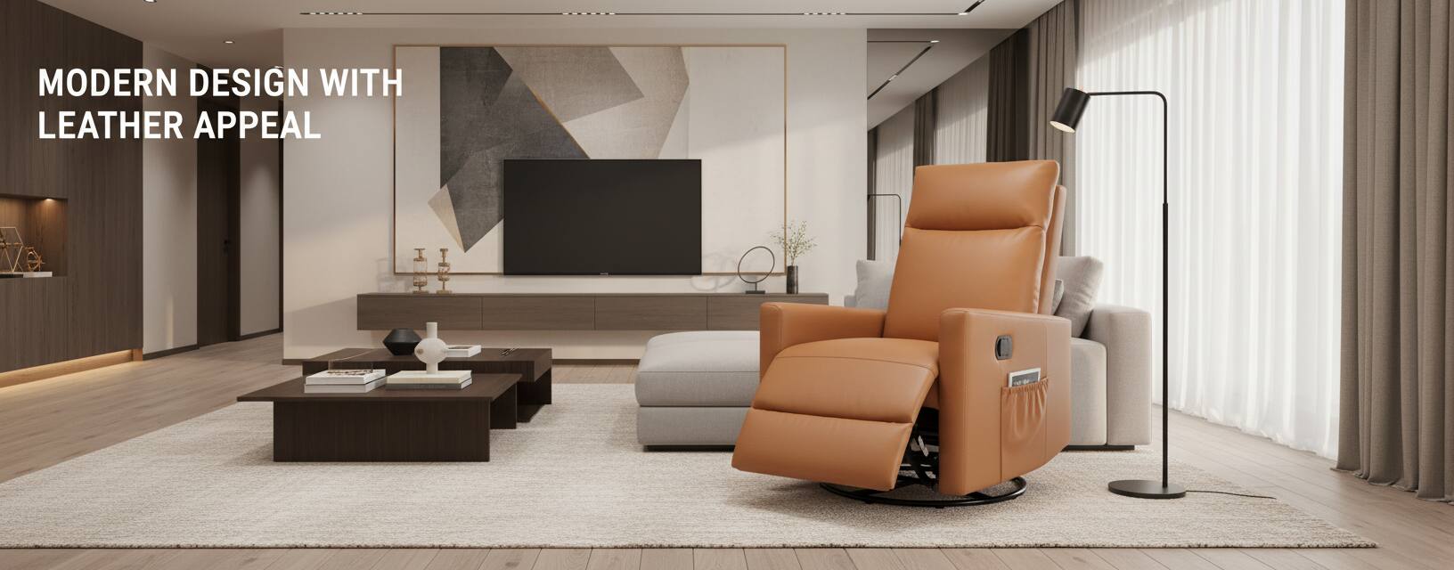 MODERN DESIGN WITH LEATHER APPEAL