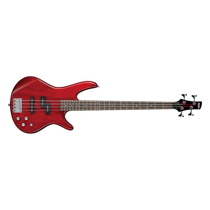 Ibanez GSR 4 String Bass Guitar, Right Handed, Transparent Red
