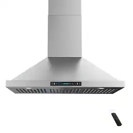 ZJKLA - 30 inches - Externally Vented - Wall Range Hood - Stainless Steel