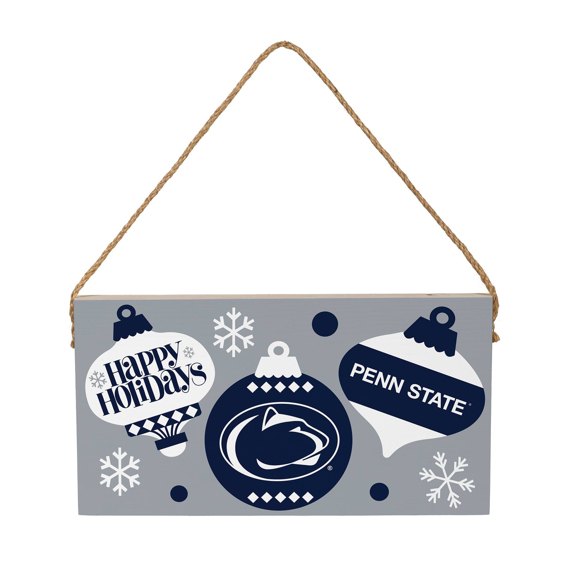Penn State Nittany Lions 6" x 11" Holiday Wood Wall Sign