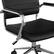 Alt View 22. Martha Stewart - Piper Ribbed Faux Leather Office Chair - Black Faux Leather/Polished Nickel.
