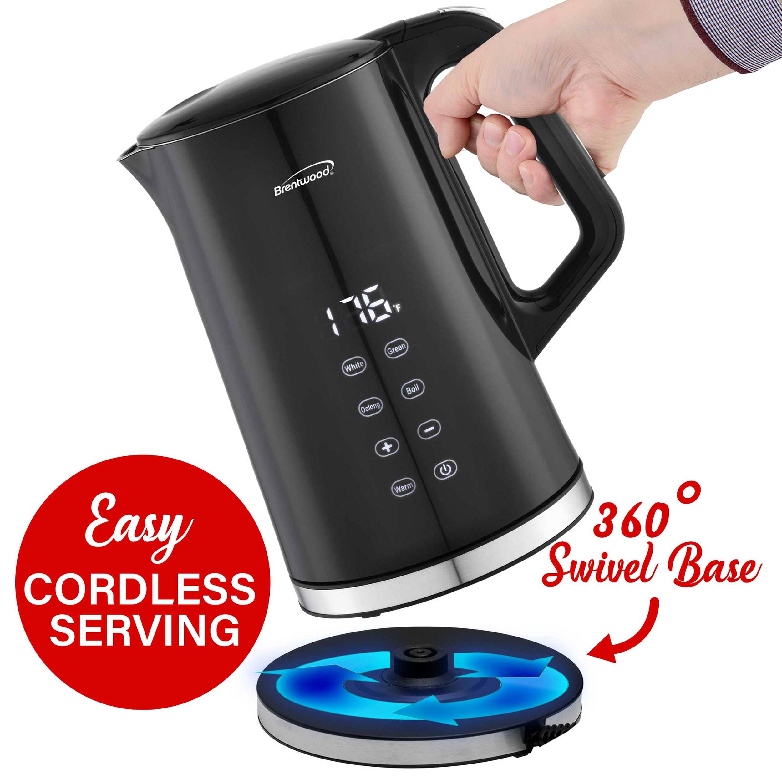 Brentwood ' Green White Boll Colono Easy CORDLESS SERVING + Warm 360 Swivel Base