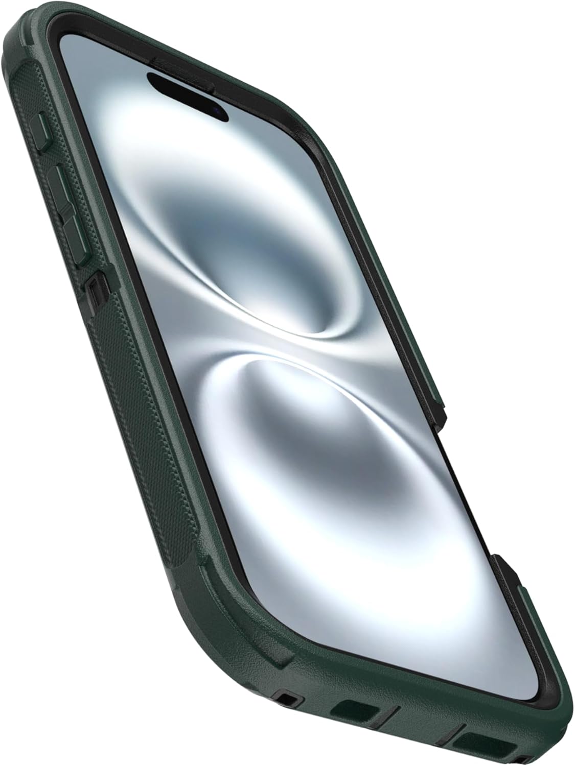 Back. OtterBox - OtterBox - Defender Series Pro Hard Shell for MagSafe for Apple iPhone 16 - Cinder Cashew (Green & Black).