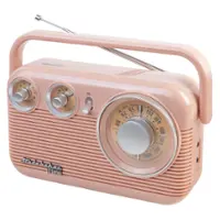 Studebaker - SB2003 Portable AM/FM Radio with Bluetooth - Rose Gold - Front_Zoom