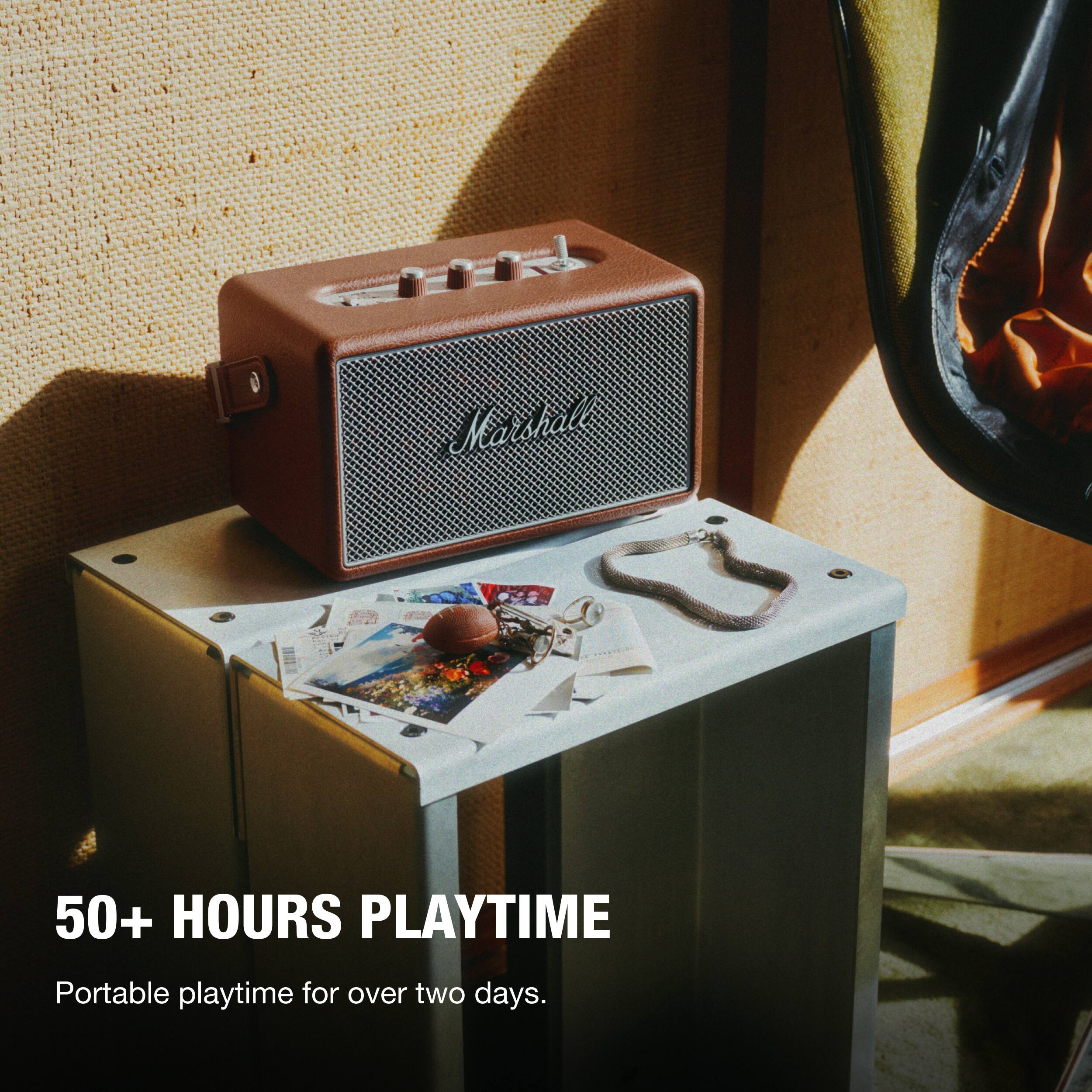 50+ HOURS PLAYTIME  
Portable playtime for over two days.