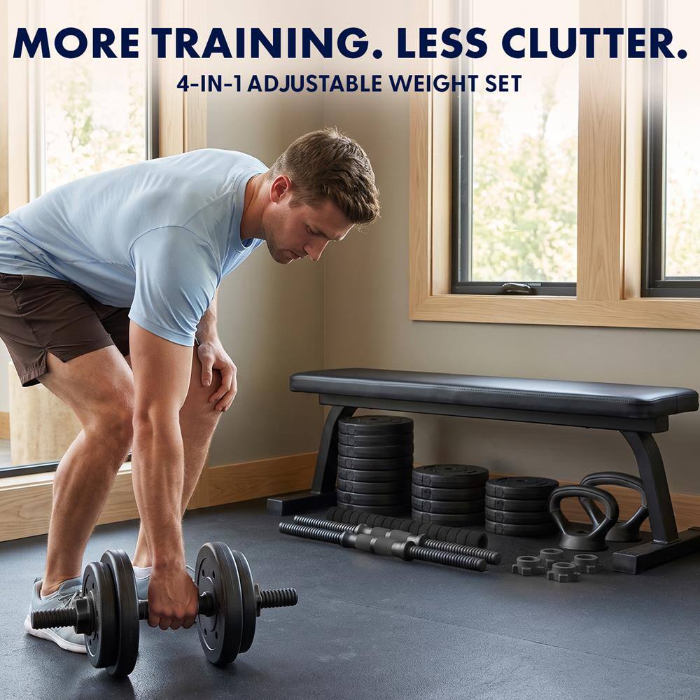 MORE TRAINING. LESS CLUTTER.  
4-IN-1 ADJUSTABLE WEIGHT SET