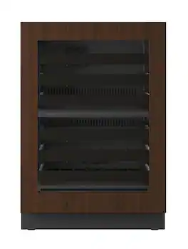 U-Line - 24"W. 4.9 Cu.Ft. Built-In Dual-Zone Wine Refrigerator-Panel Ready Frame/Glass - Integrated Frame