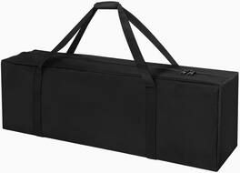 Vulpecula Spade - 41inch Sports Duffel Travel Bag, 94L Extra Large Duffel Luggage Bag with Upgrade Zipper - Black
