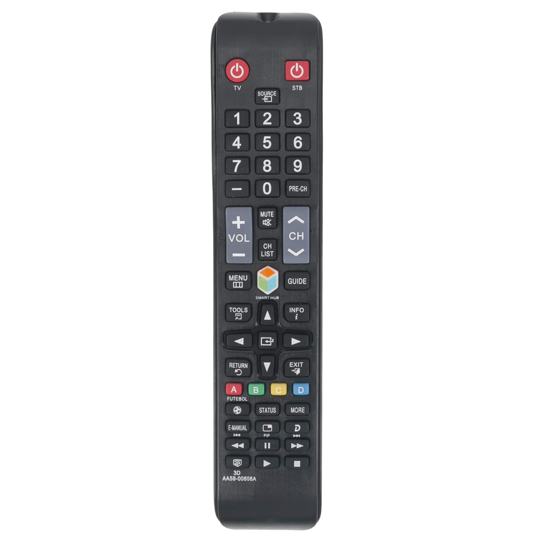 ALLIMITY - AA59-00808A Replaced Remote fit for Samsung TV UN50FH5303FX UN32F4300AF UN40FH5303FX UN46FH5303GX UN50FH5303KX - Black