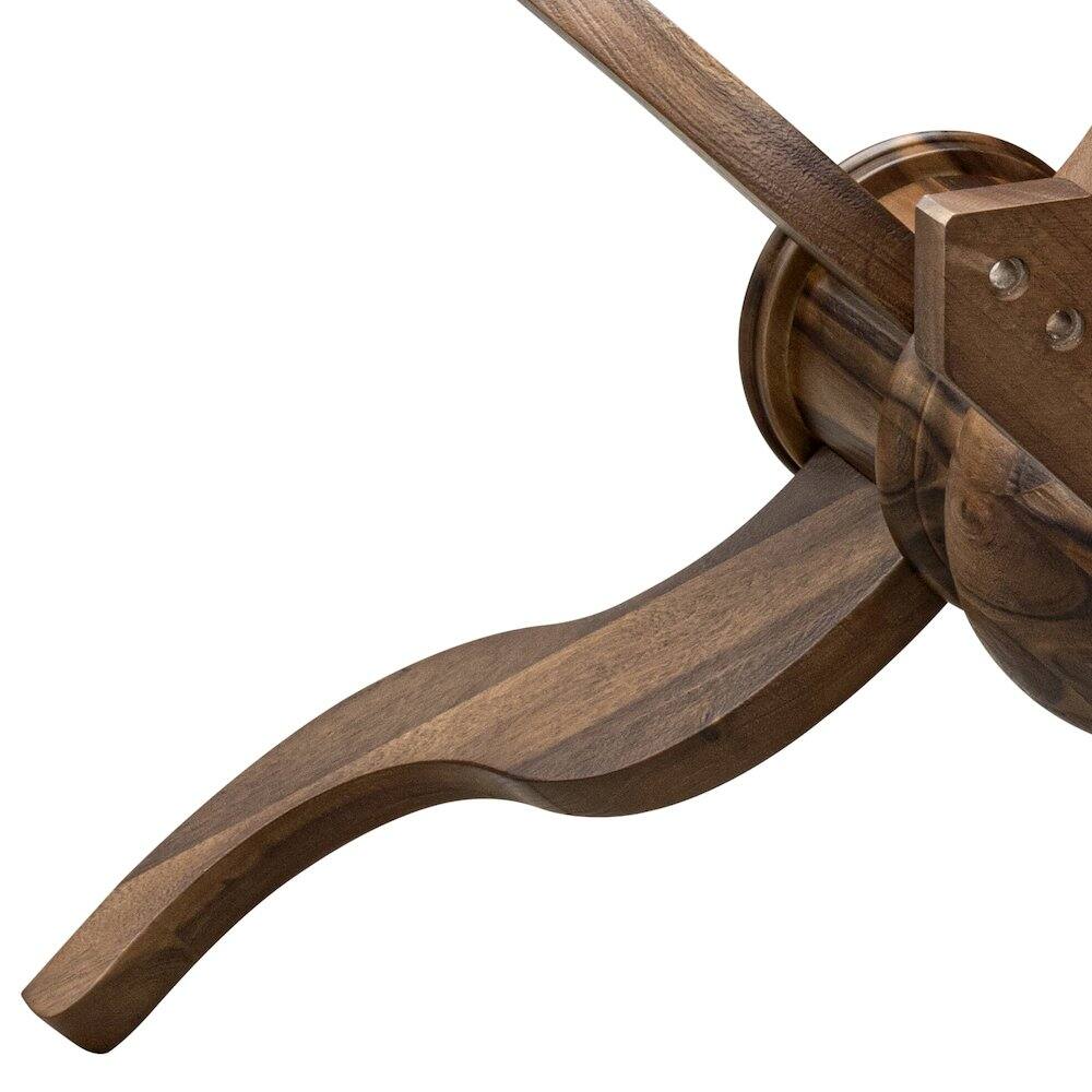 Alt View 4. East West Furniture - Round Breakfast Table - Brown.