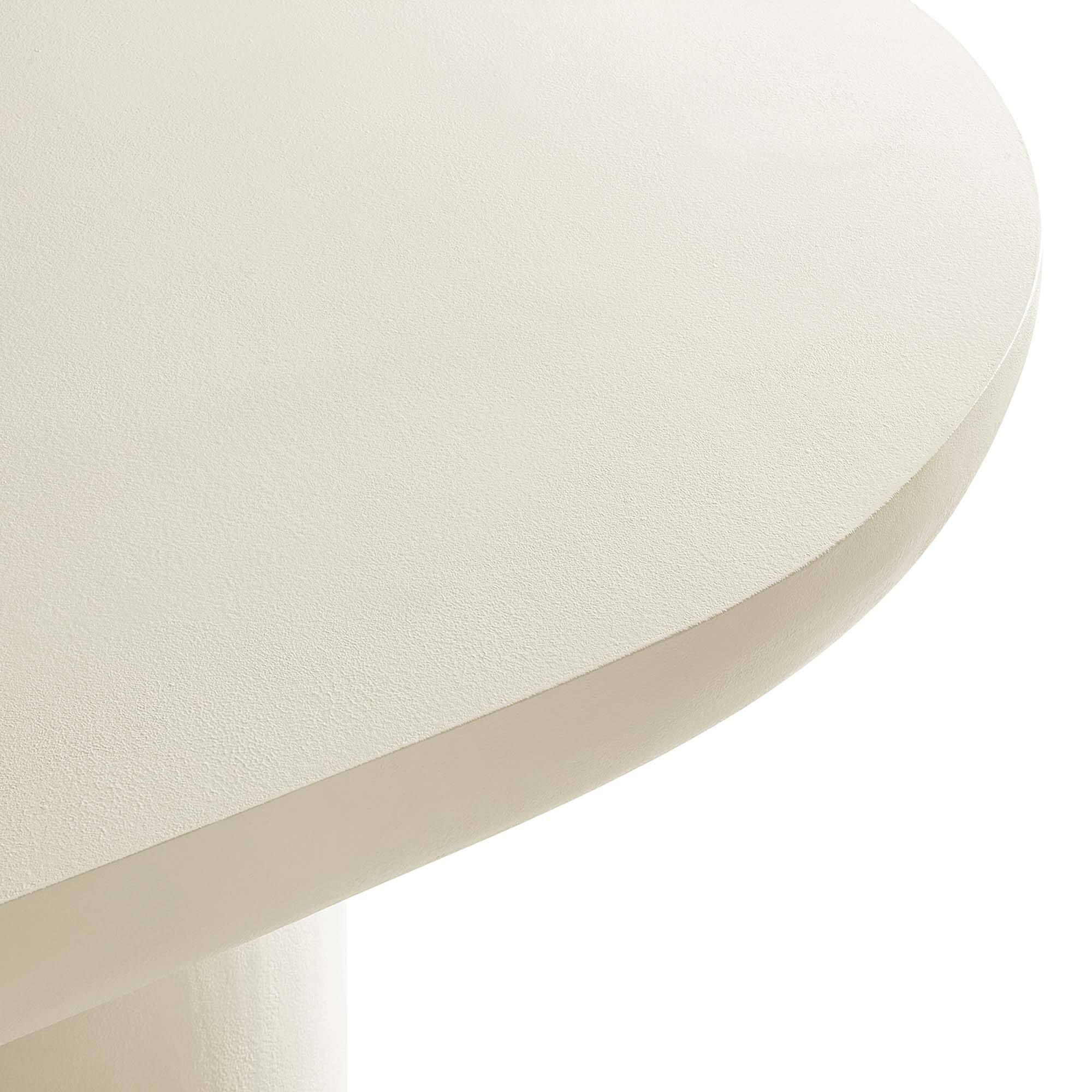 Alt View 6. Modway - Caspian 72" Oval Concrete Dining Table by Modway - White.