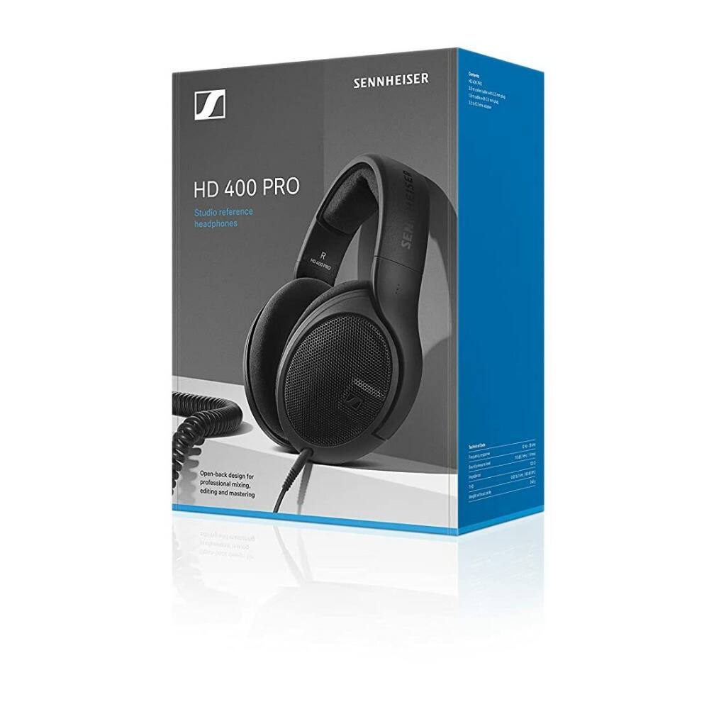 SENNEHEISER - HD 400 PRO Studio reference headphones  
Open-back design for professional mixing, editing and mastering