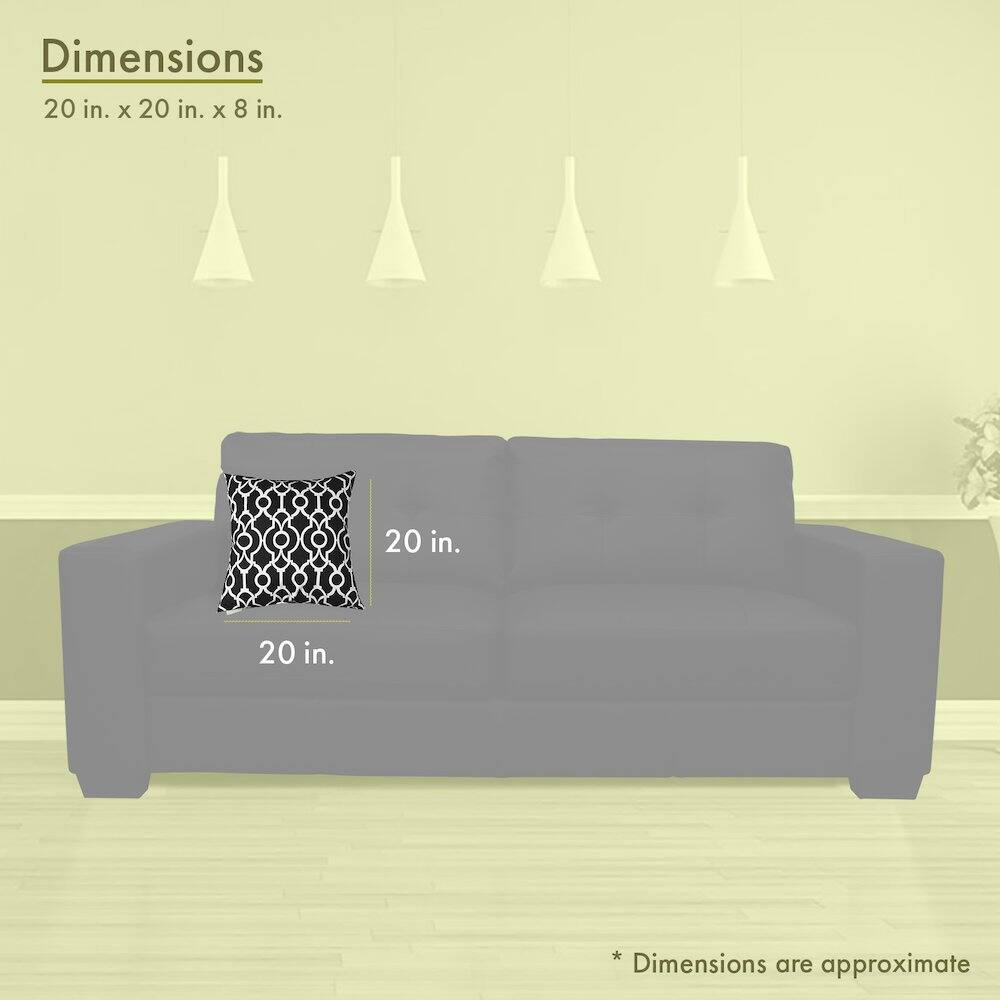 Dimensions  
20 in. x 20 in. x 8 in.  

20 in.  
20 in.  

*Dimensions are approximate