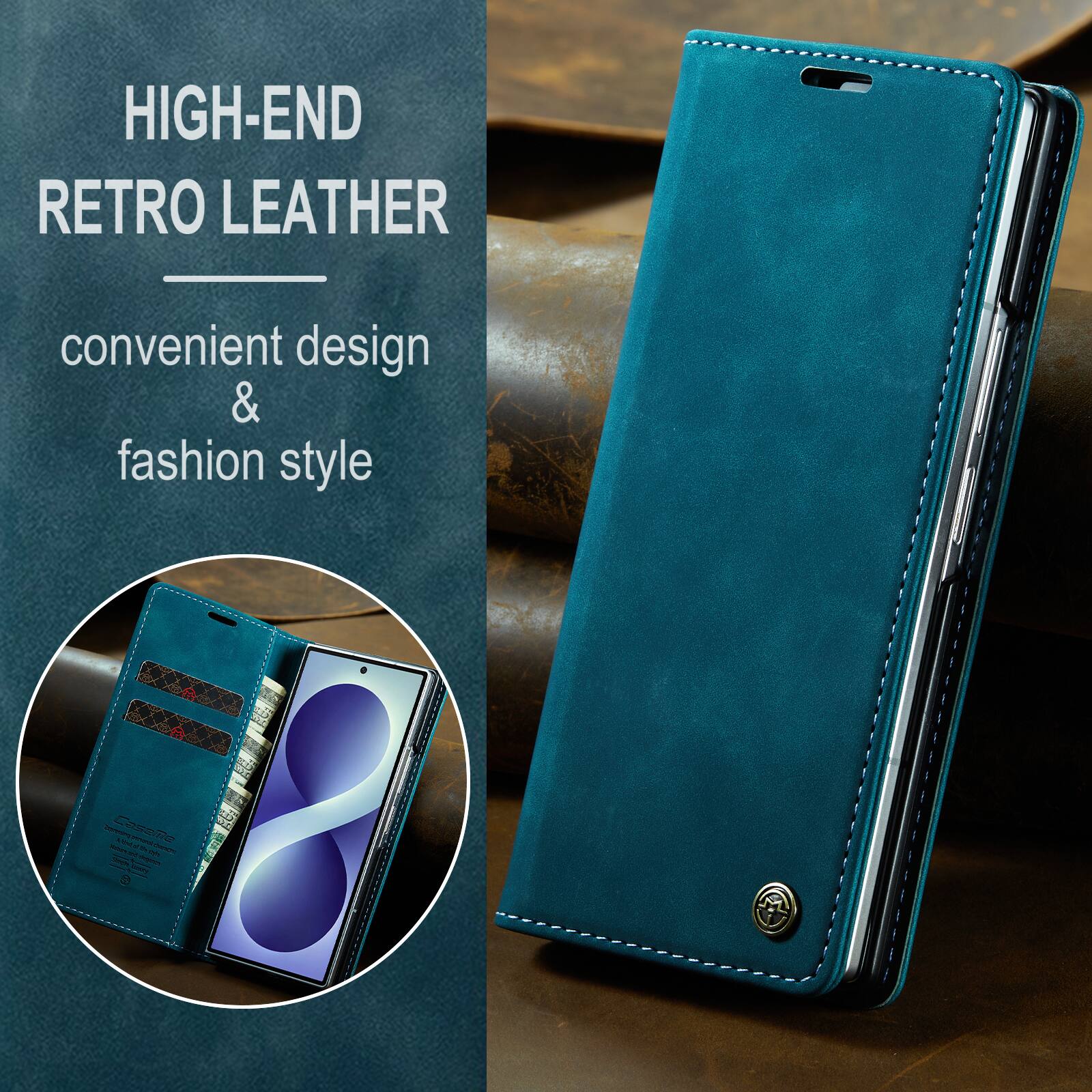 HIGH-END RETRO LEATHER  
convenient design & fashion style