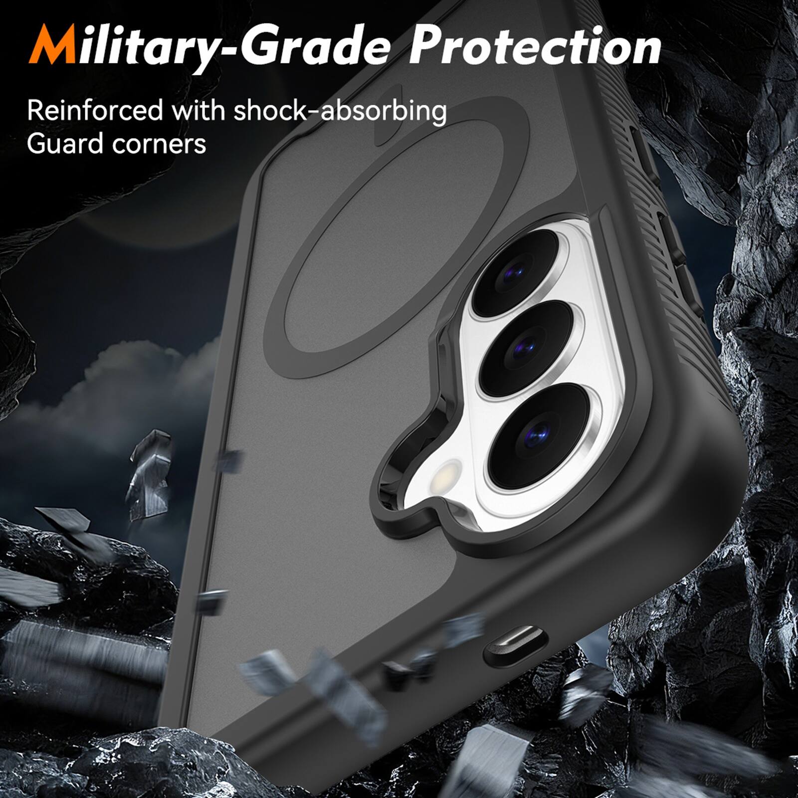 Military-Grade Protection  
Reinforced with shock-absorbing Guard corners