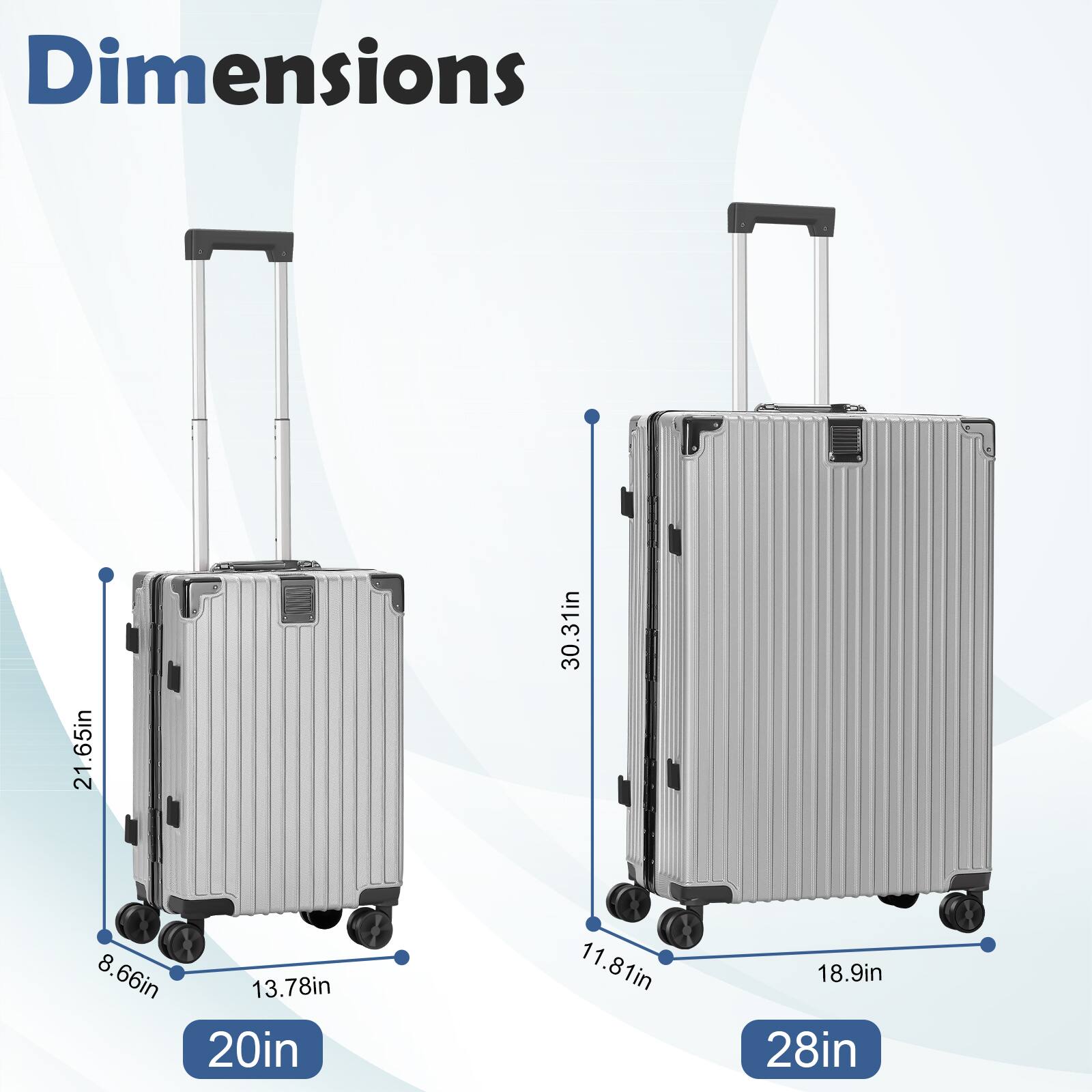 Dimensions
21.65in x 8.66in x 13.78in
30.31in x 11.81in
18.9in x 28in
