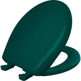 BEMIS - Round Plastic Toilet Seat with STA-TITE Seat Fastening System, EasyClean and WhisperClose Hinge - Teal