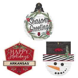 Jardine - Arkansas Razorbacks Ornament Bundle - White