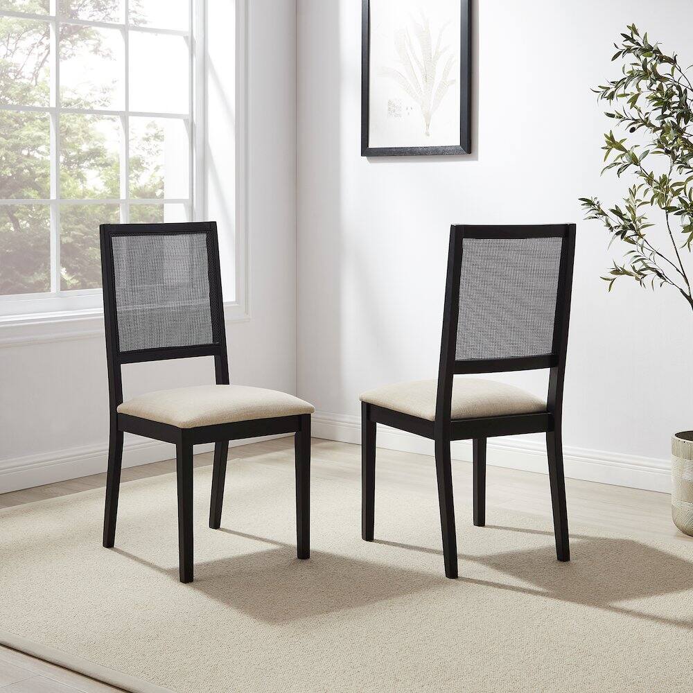 Alt View 2. Crosley Furniture - Greer 2-Piece Dining Chair Set - Black.