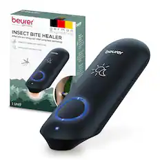 beurer Germany German INSECT BITE HEALER After bite and sting pain relief using heat technology - TREATS ITCHING AND SWELLING WITH LIGHT FOR NIGHT USE