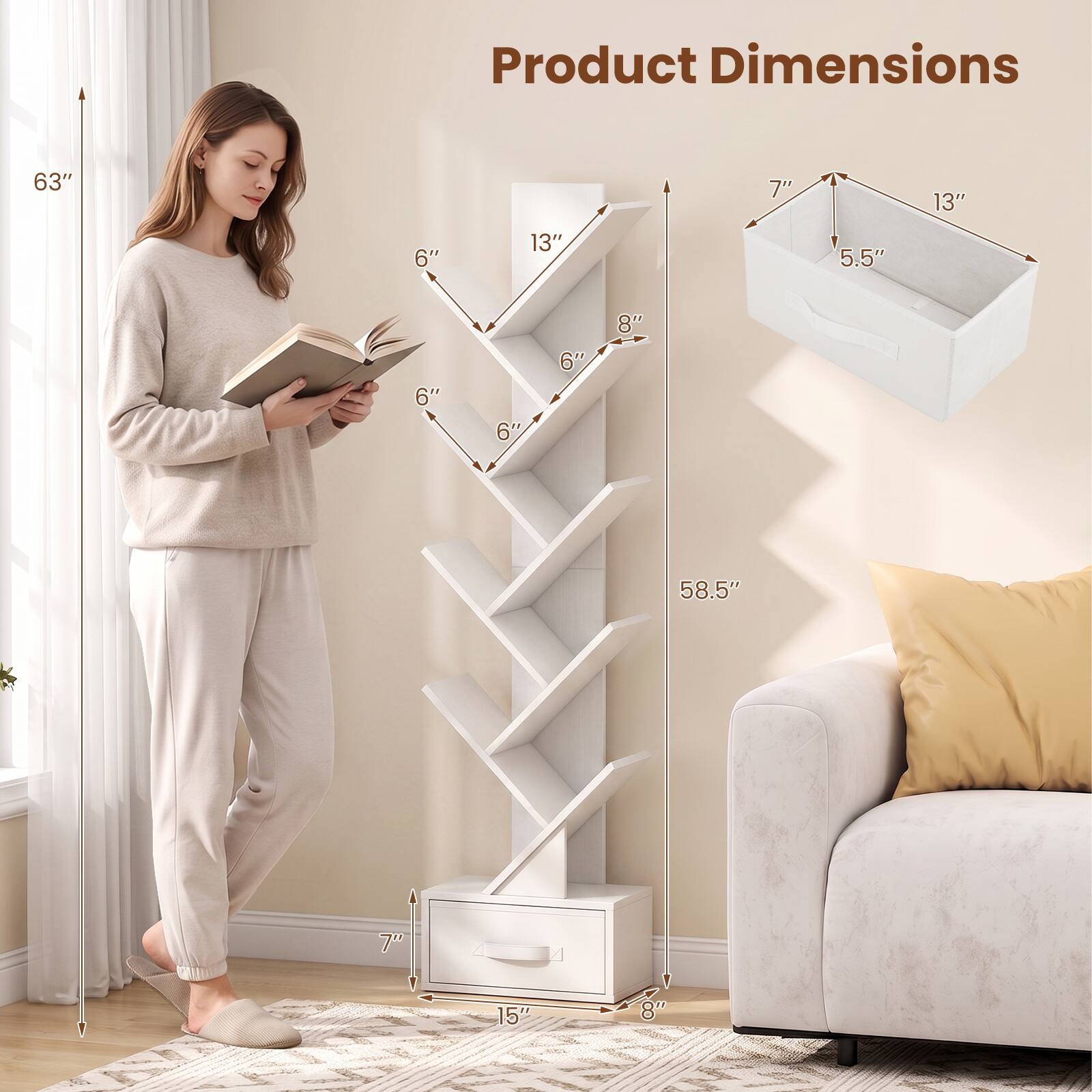 Product Dimensions
63"
7"
13"
6"
13"
5.5"
6"
6"
6"
8"
58.5"
7"
15"
8"