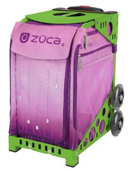 Zuca - Velvet Rain Sport Bag and Frame with Flashing Wheels - Green