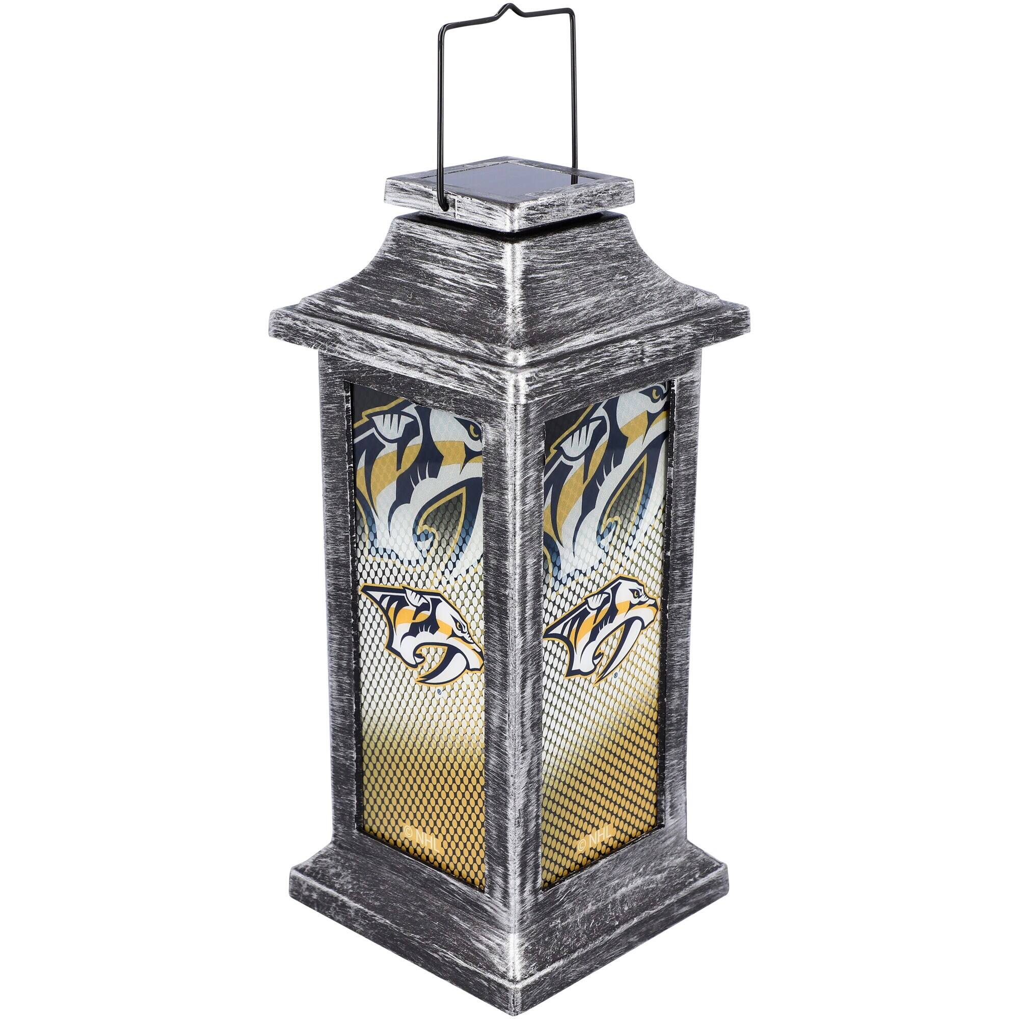 Front. Evergreen Enterprises - Nashville Predators Solar Garden Lantern - Multicolor.