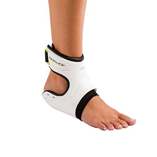 Left. DonJoy - DonJoy Performance Pod Ankle Brace (Left/Medium/White) - White.