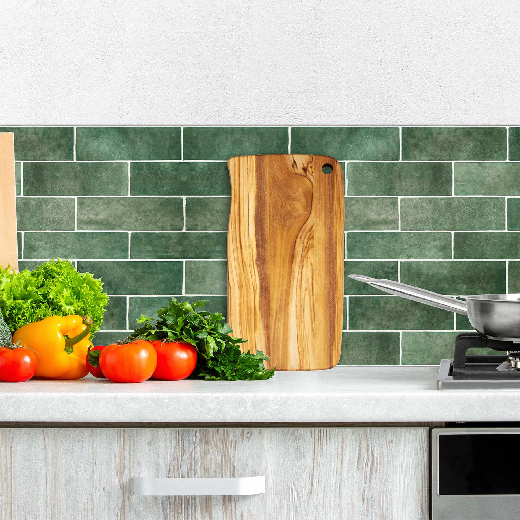 Back. Rock & Branch - Olive Wood Cutting & Serving Board.