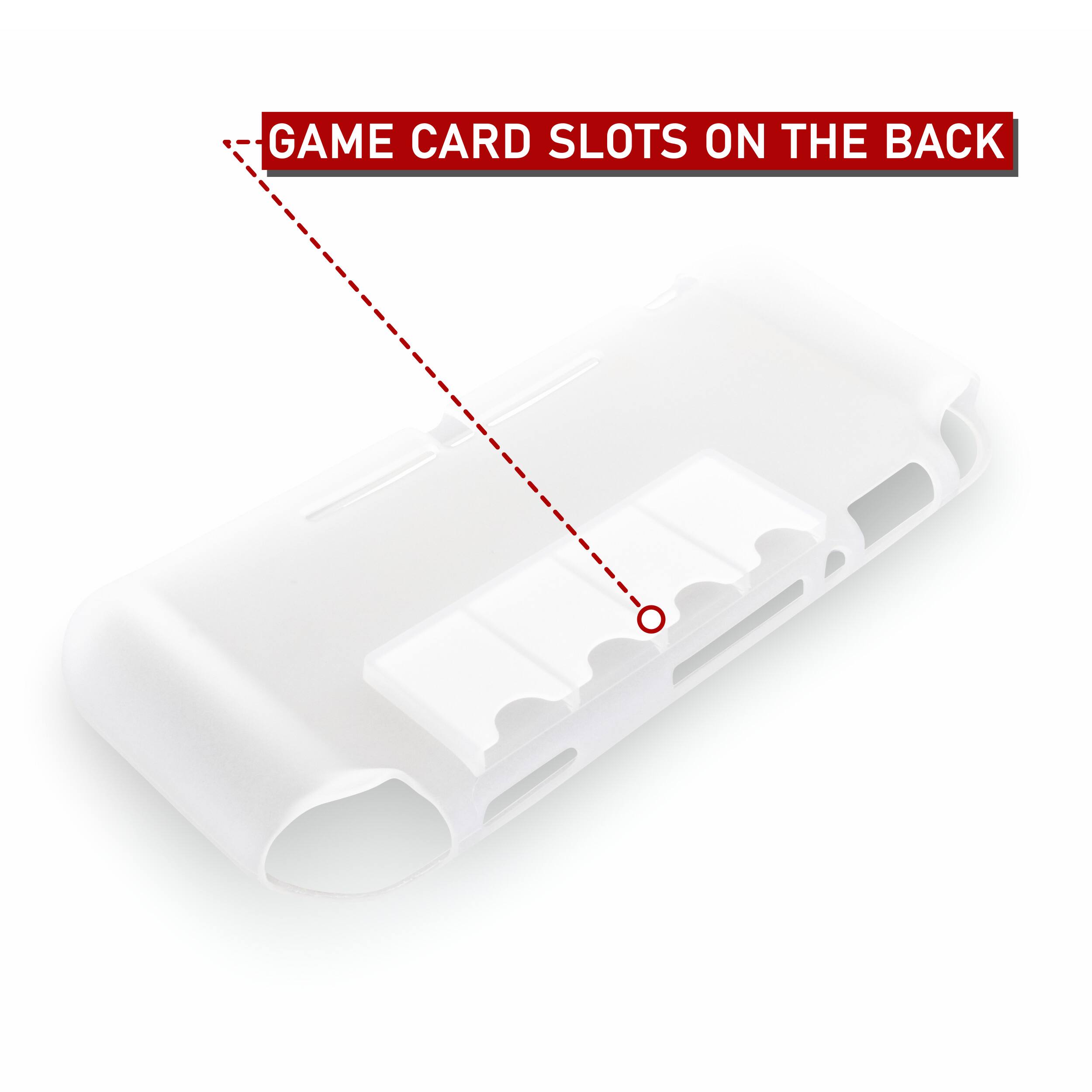 GAME CARD SLOTS ON THE BACK