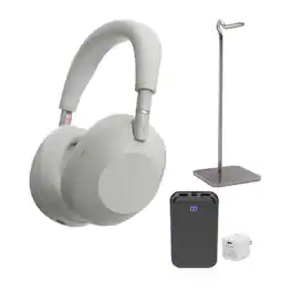 Sony - WH-1000XM6 Wireless Noise-Canceling Headphones with Accessories - Silver